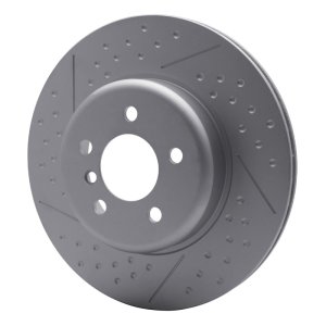 BMW 230I Brake Rotor (1) - Rear - R1 Concepts - GeoSPEC Dimpled & Slotted - `13-`21